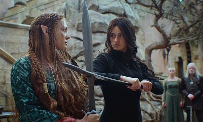 Кадр Йеннифэр и Францеска в 4 сезоне Ведьмак